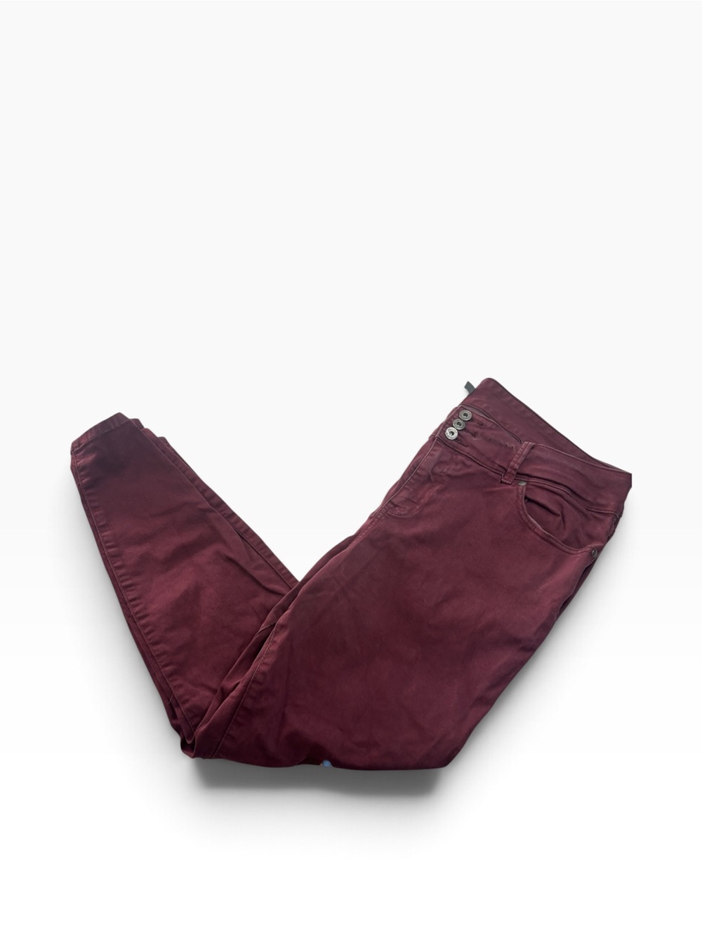 Torrid Super Soft Jegging Jeans Women’s Plus Size 20 Burgundy Button Fly